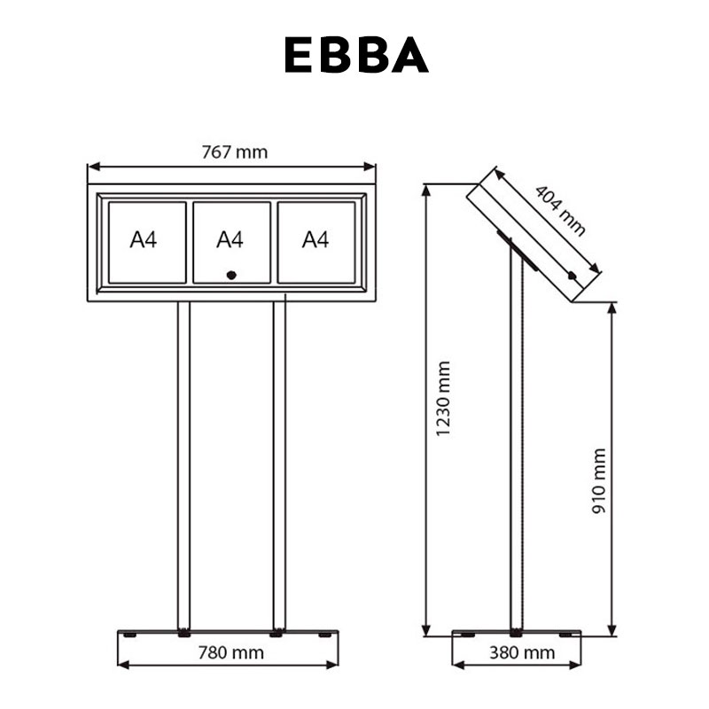 menus de porta A4 e A3 